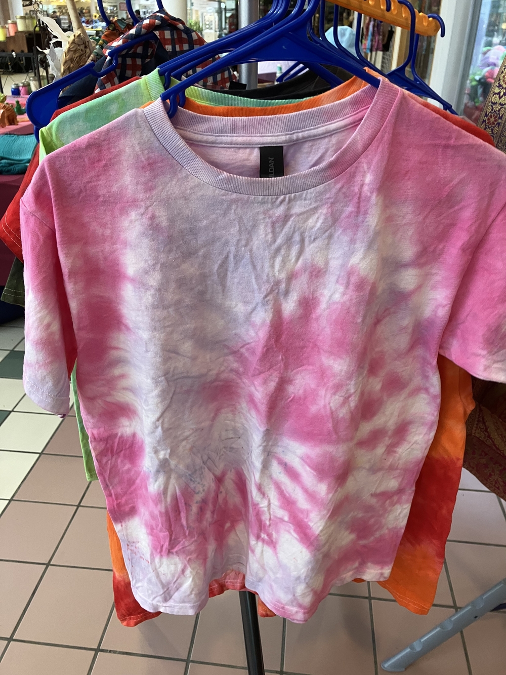 Kids Pink Tie-Dye Short Sleeve Tee - Unbranded